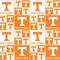 Fabric Sykel Enterprises University of Tennessee Geometric by the Quarter Yard TEN020
